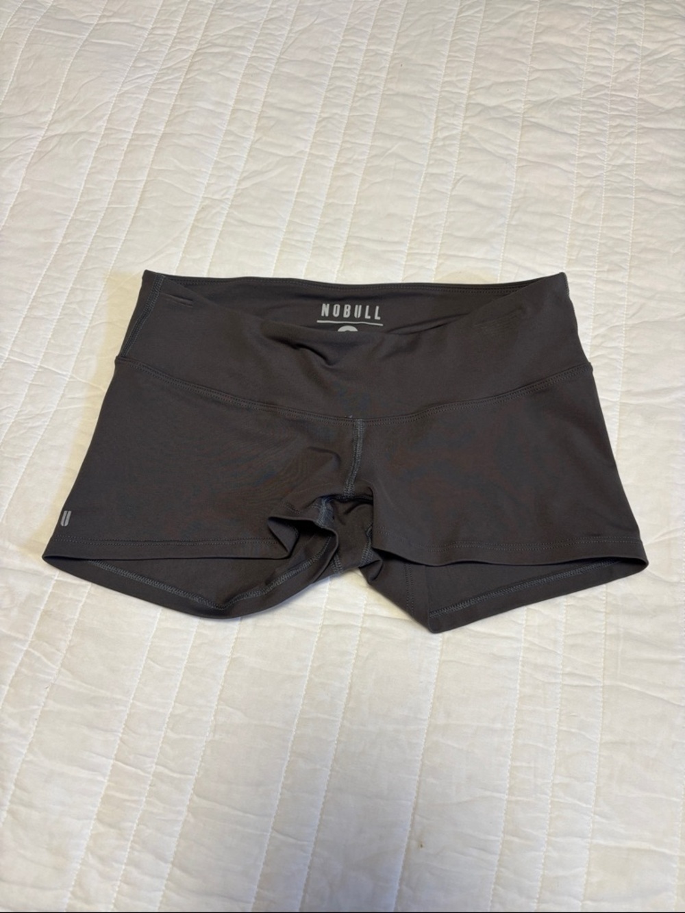 NoBull Women’s 2” Fitted Shorts - Dark Shadow Gray Size Small - Picture 4 of 11
